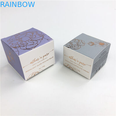 Бумажная коробка упаковывая для картона горячей фольги маленьких коробок бутылок эфирного масла белого