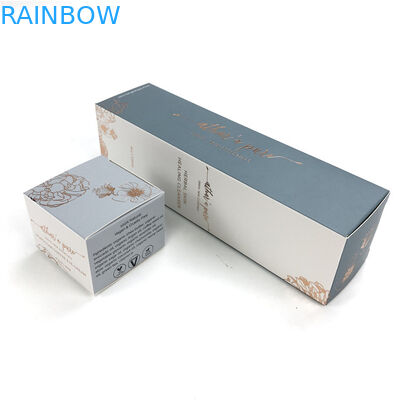 Бумажная коробка упаковывая для картона горячей фольги маленьких коробок бутылок эфирного масла белого