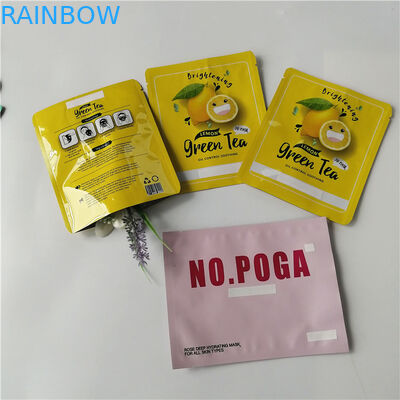 Штейновые голубые cosmtic упаковывая сумки подгоняли плоские саше фольги