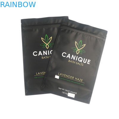 Доказательство запаха кладет молнию в мешки качества еды кладет сухую сумку в мешки Mylar соли для принятия ванны логотипа 16OZ семян цветка металлическую сияющую серебряную изготовленную на заказ