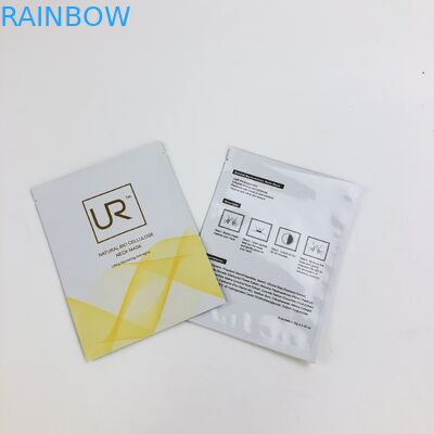 подгонянная жара ярлыка 3 бортовая - сливк mylar уплотнения мешок плоской косметической упаковывая