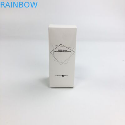 Оптовый изготовленный на заказ горячий штемпелюя фильм Matt с белым картоном 350g для косметической упаковки коробки бумаги ресницы еды образца