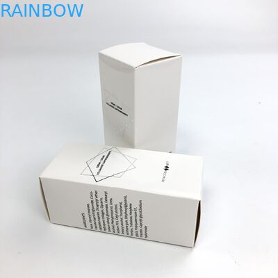 Оптовый изготовленный на заказ горячий штемпелюя фильм Matt с белым картоном 350g для косметической упаковки коробки бумаги ресницы еды образца