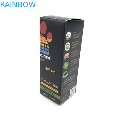 Изготовленный на заказ лоснистый фильм с картоном толщины 400g белым для медицины Spary разливает упаковку по бутылкам коробки бумаги ювелирных изделий