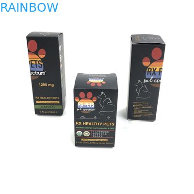 Изготовленный на заказ лоснистый фильм с картоном толщины 400g белым для медицины Spary разливает упаковку по бутылкам коробки бумаги ювелирных изделий