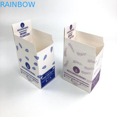 Изготовленное на заказ УЛЬТРАФИОЛЕТОВОЕ фильма Matt выбитое с картоном толщины 400g 350g белым для бутылок 30ml 60ml показывает упаковку бумажной коробки