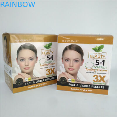 Изготовленная на заказ напечатанная сливк картона лицевая упаковывая косметическую коробку бумаги Skincare для тензида прачечной