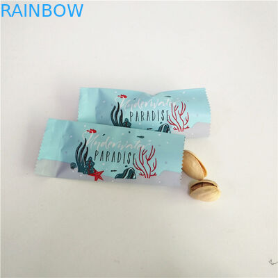 Сторона небольшого пустого саше порошка протеина кофе сахара задняя загерметизировала упаковывая сумку для печений