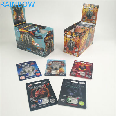 Карта CMYK волдыря носорога 7 3D 50000 200mic 3D капсул