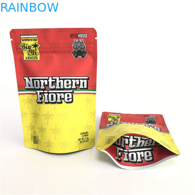 Офсетная печать камедеобразной Mylar PE CMYK 180mic травяной стойки сумки вверх