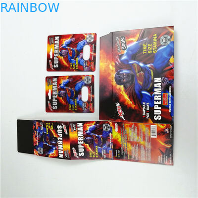 350g Paperboard Gravnre печатая карту волдыря упаковывая для таблетки секса