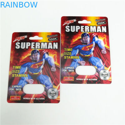 350g Paperboard Gravnre печатая карту волдыря упаковывая для таблетки секса