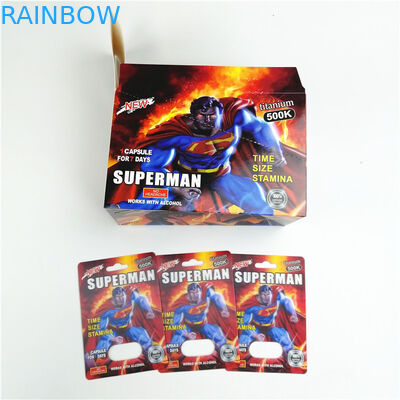 Шелк печатая карту 9x12cm таблетки секса CMYK упаковывая