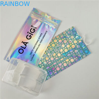 Лоснистой ясной упаковка сумки замка застежка-молнии полиэтиленовых пакетов отверстия вида зубоврачебной зубочистки фронта подгонянная алюминиевой фольгой