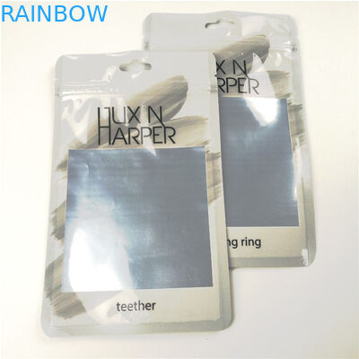 Лоснистой ясной упаковка сумки замка застежка-молнии полиэтиленовых пакетов отверстия вида зубоврачебной зубочистки фронта подгонянная алюминиевой фольгой