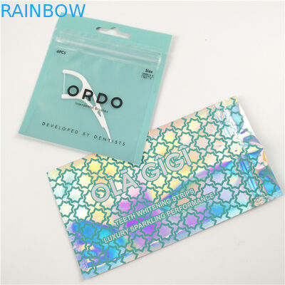 Лоснистой ясной упаковка сумки замка застежка-молнии печати полиэтиленовых пакетов зубоврачебной зубочистки фронта подгонянная алюминиевой фольгой цифровая