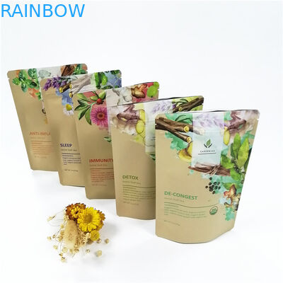 Низкое Moq CMYK VMPET Biodegradable стоит вверх мешок 100micron