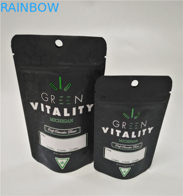 Фольга подгонянная качеством еды напечатанная прокатала resealable стойку конфеты doypack CBD mylar ziplock вверх по сумке