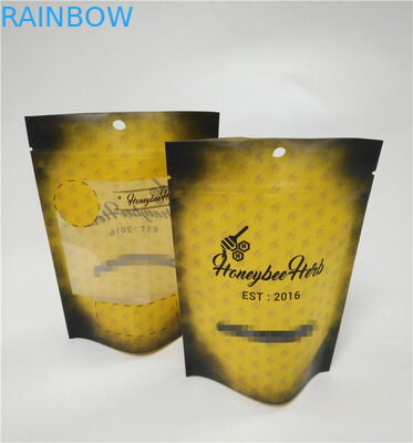 Напечатанное таможней штейновое черное доказательство запаха прокатало сумки doypack tooba засорителя замка застежка-молнии mylar