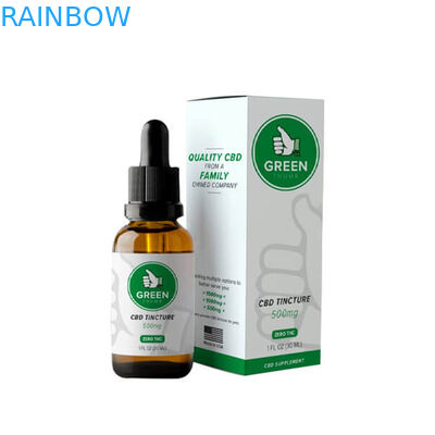 Красочная печатая коробка CBD бутылки капельницы CMYK 120mic бумажная