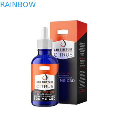 Черная бумажная коробка 200mic трубки бутылки капельницы CMYK 10ml