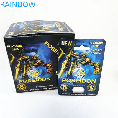 Печатание карты волдыря таблеток капсулы носорога пакета Pussycat УЛЬТРАФИОЛЕТОВОЕ