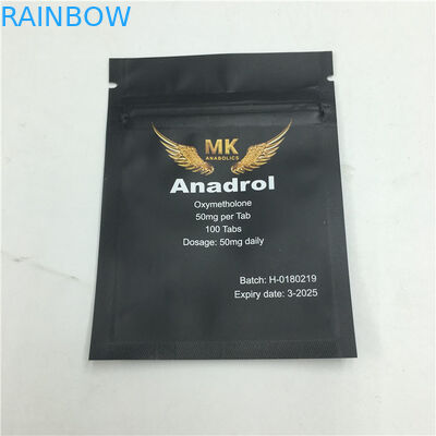 Упаковка пластиковых мешков закуски молнии штейновая напечатала 3 загерметизированного бортового