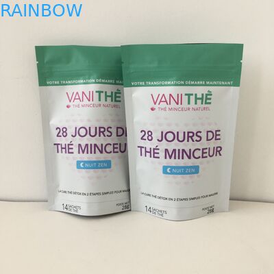 Напечатанная алюминиевая фольга стоит вверх сумка закуски молнии упаковывая цифров