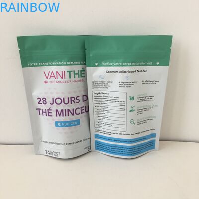 Напечатанная алюминиевая фольга стоит вверх сумка закуски молнии упаковывая цифров