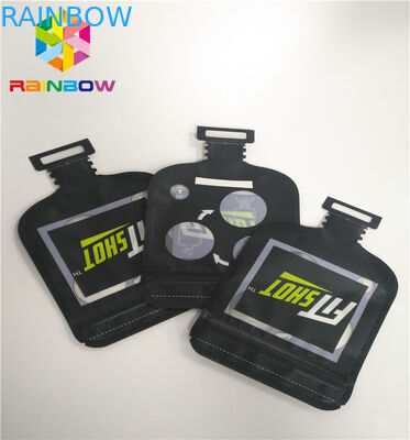 Полиэтиленовые пакеты неправильной формы конфеты упаковывая изготовленные на заказ с молнией