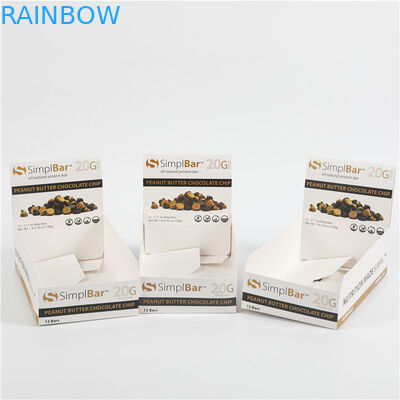 Коробка бумаги картона дисплея шоколадного батончика плода закуски упаковывая напечатанное изготовленное на заказ