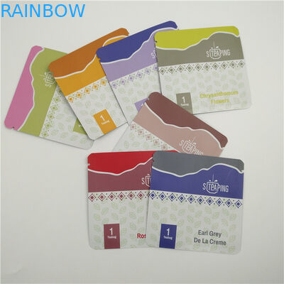 Мешок пластикового чая фольги Recyclable упаковывая черный зеленый подгонянный логотип