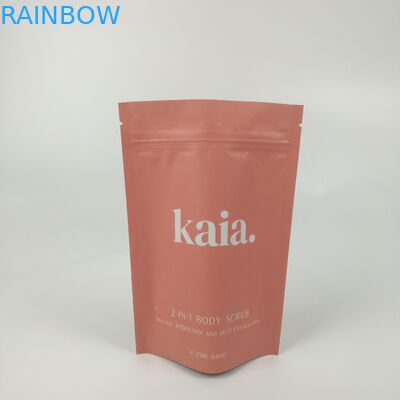 Косметическая стойка пластмассы вверх по сумке Matt барьера молнии закончила Resealable