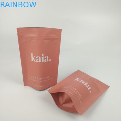 Косметическая стойка пластмассы вверх по сумке Matt барьера молнии закончила Resealable