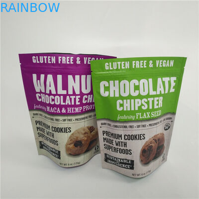 Помадки изготовленные на заказ пластиковые напечатанные цифров конфеты стоят вверх по мешкам с верхней частью молнии