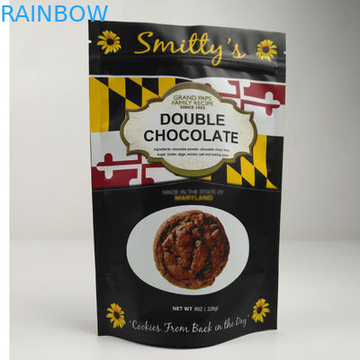 Алюминиевая фольга Eco дружелюбная Matt стоит вверх Ziplock сумки для чокнутой еды