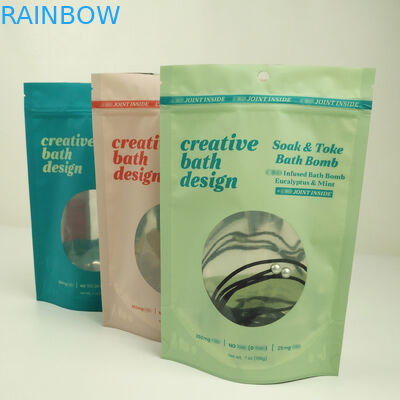 Запахните мешками стойки Mylar Ziplock алюминиевой фольги доказательства Resealable вверх с окном