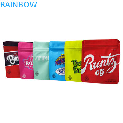 Изготовленный на заказ Resealable запах придает непроницаемость Ziplock съестные упаковывая сумки Mylar ребенка мягкого прикосновения мешка устойчивые