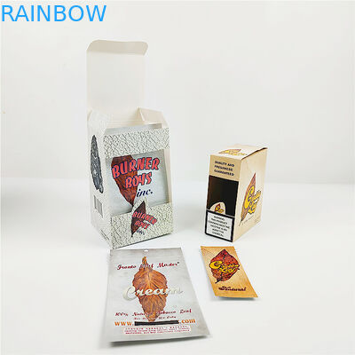 Подгонянная коробка напечатанная логотипом бумажная Grabba листает коробки Kraft бумажные для лист Grabba