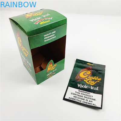 изготовленные на заказ напечатанные дисплея крышки лист grabba алюминиевой фольги коробки естественного упаковывая для коробки сигары шляп упаковывая