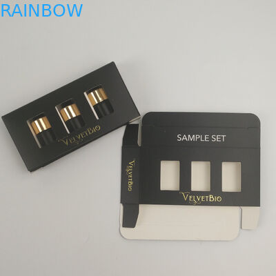 Картона трубки изготовленного на заказ сусального золота логотипа УЛЬТРАФИОЛЕТОВАЯ напечатанная коробка прямоугольного косметическая бумажная упаковывая для заботы кожи сыворотки сути