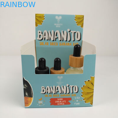 Изготовленная на заказ складывая коробка картона срывает прочь коробку дисплея, счетчик рифленого картона PDQ розничные закуски завертывают упаковывая коробку в бумагу