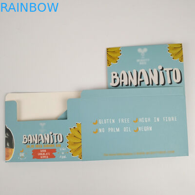 Изготовленная на заказ складывая коробка картона срывает прочь коробку дисплея, счетчик рифленого картона PDQ розничные закуски завертывают упаковывая коробку в бумагу