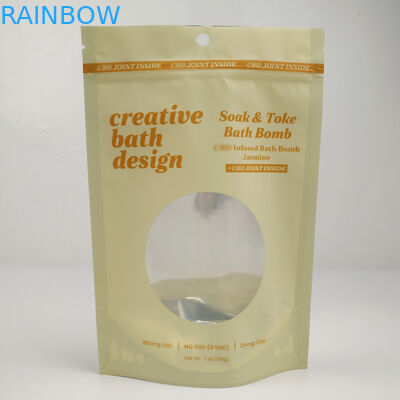 Сумки с фольгой сумок Mylar ясного оптового хранения еды доказательства запаха алюминиевой Resealable стоят вверх мешок с ясным окном