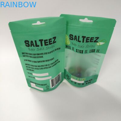 Ясное окно CMYK 100mic стоит вверх мешок молнии с молнией