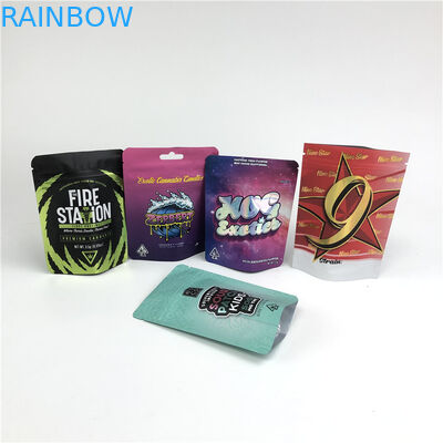 Подгонянный мешок mylar мягкого прикосновения для мешка мягкого прикосновения травы Runtz продуктов пеньки thc печений CBD