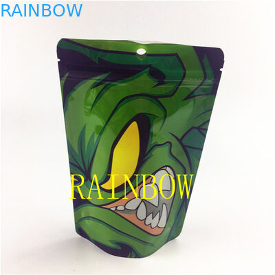 жара 7g 200pcs MOQ цифровая печатая Childproof - загерметизировать сумки mylar алюминиевой фольги съестные с изготовленным на заказ ЛОГОТИПОМ