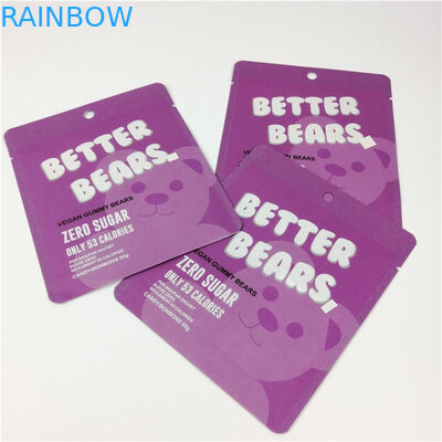 Мешок MOPP фольги молнии медведя печений камедеобразный CBD Edibles 200 микронов