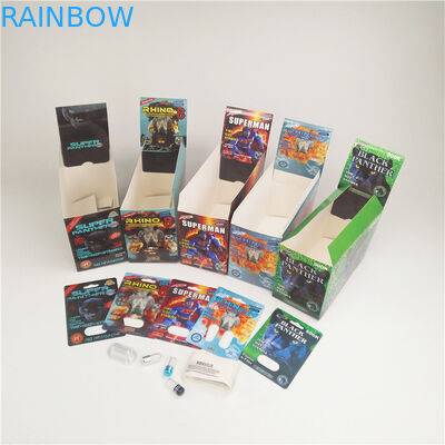 Карта волдыря большой винной бутылки 500K носорога карты 200mic таблеток 3D Gravure 90mic сексуальная