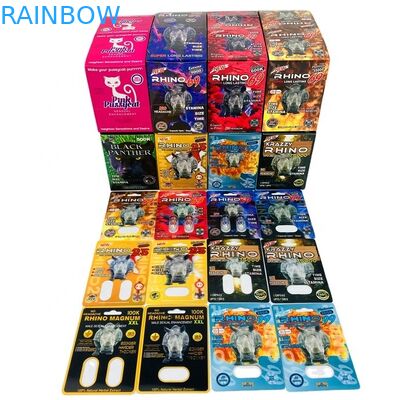 Карта бумаги волдыря карты 500k 3D волдыря таблетки секса SGS Hologram с коробкой дисплея